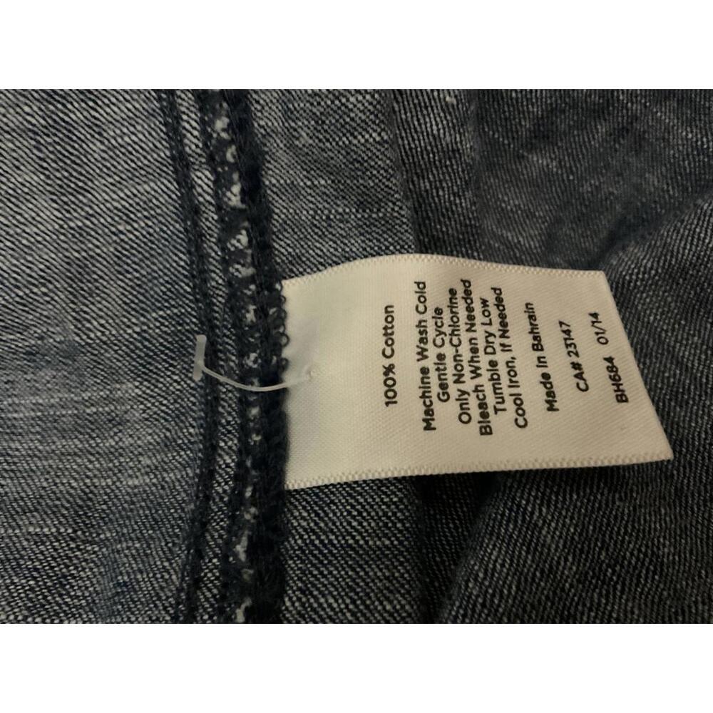 Talbots Casual Chambray Blue Drawstring Skirt 16w… - image 8